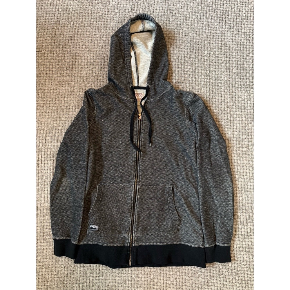 Micros  Men's‎ Full Zip Black Hoodie Size M